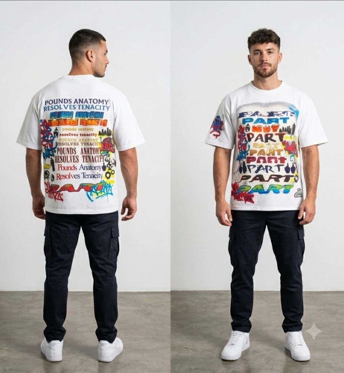 KS part shirt front & back
